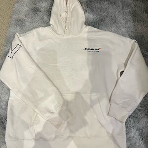Hollister White Graphic Hoodie